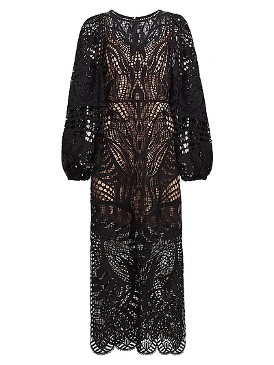 Nature Guipure Midi-Dress