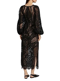 Nature Guipure Midi-Dress