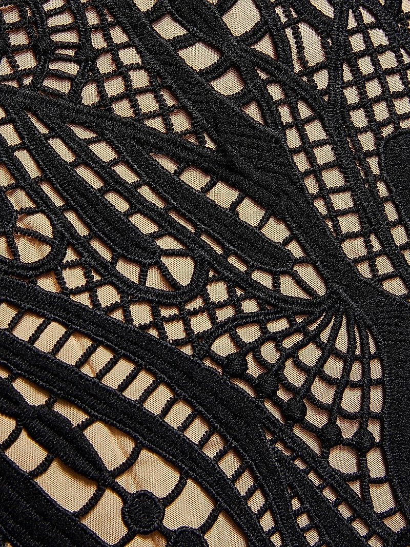 Nature Guipure Midi-Dress