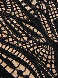 Nature Guipure Midi-Dress