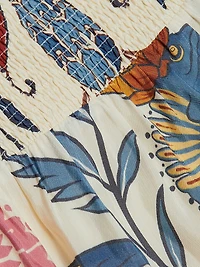 Romantic Printed Midi-Skirt