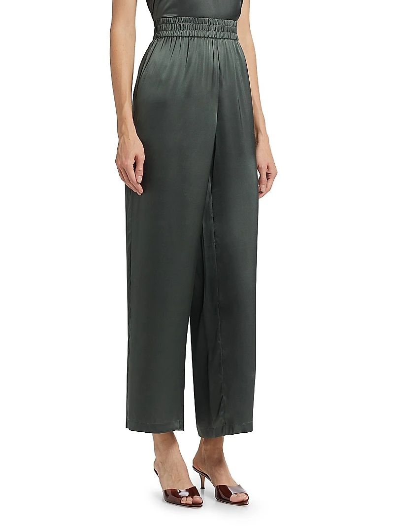 Bleecker Silk Wide-Leg Pants
