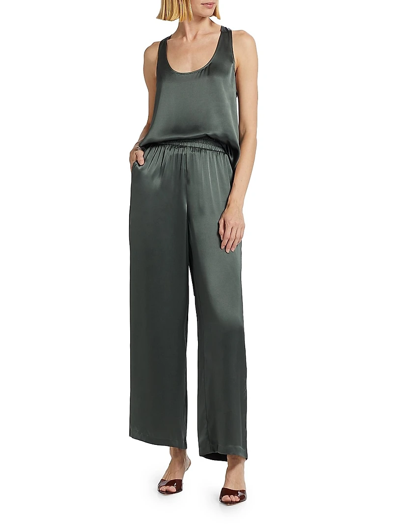 Bleecker Silk Wide-Leg Pants