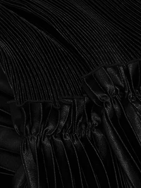 La Fete Charlotte Pleated Halterneck Midi-Dress