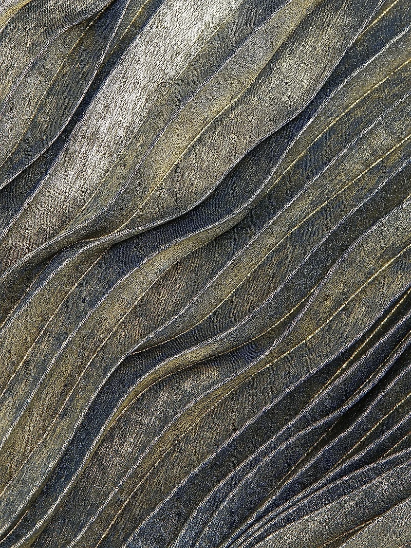 La Fête Gala Shimmer Pleated Gown