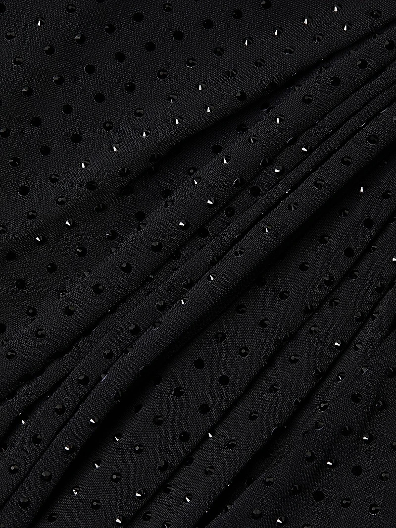 Talia Halter Gathered Cocktail Dress