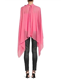 Ava Chiffon Cape Blouse