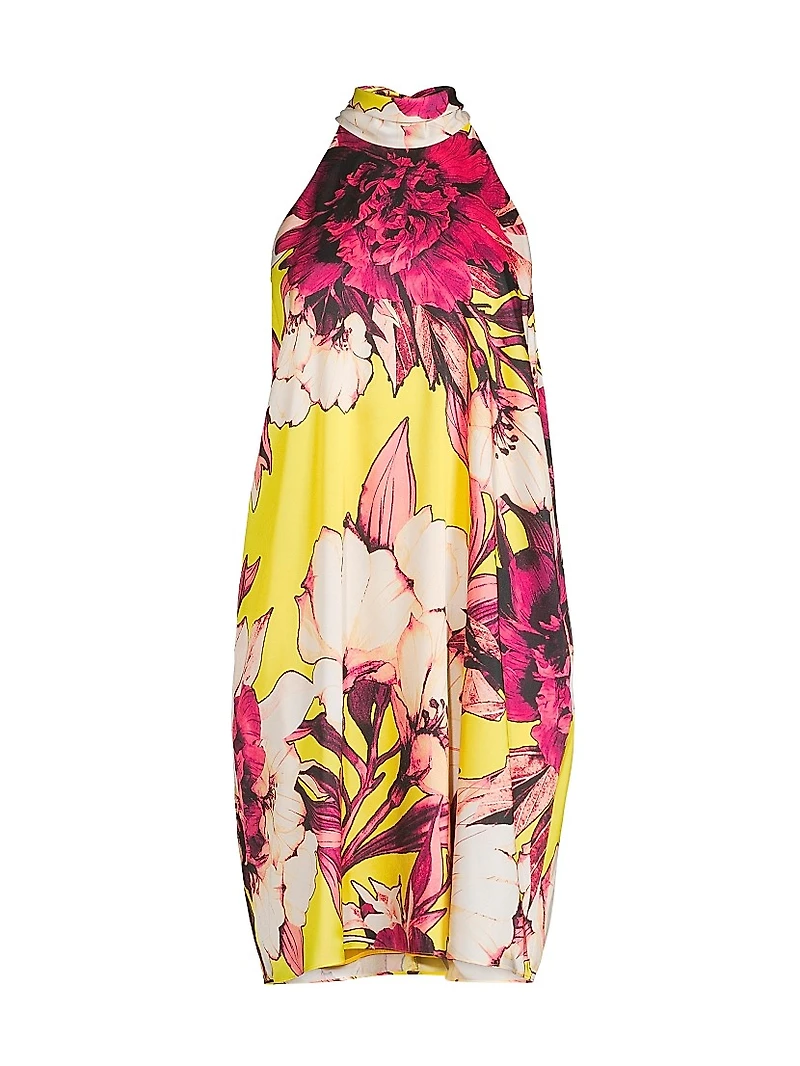 Zoey Floral Halterneck Minidress