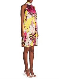 Zoey Floral Halterneck Minidress