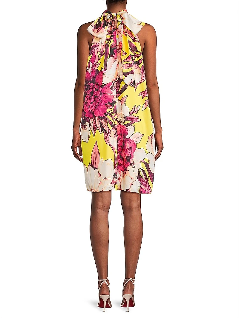 Zoey Floral Halterneck Minidress