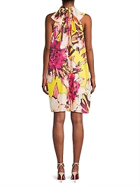 Zoey Floral Halterneck Minidress