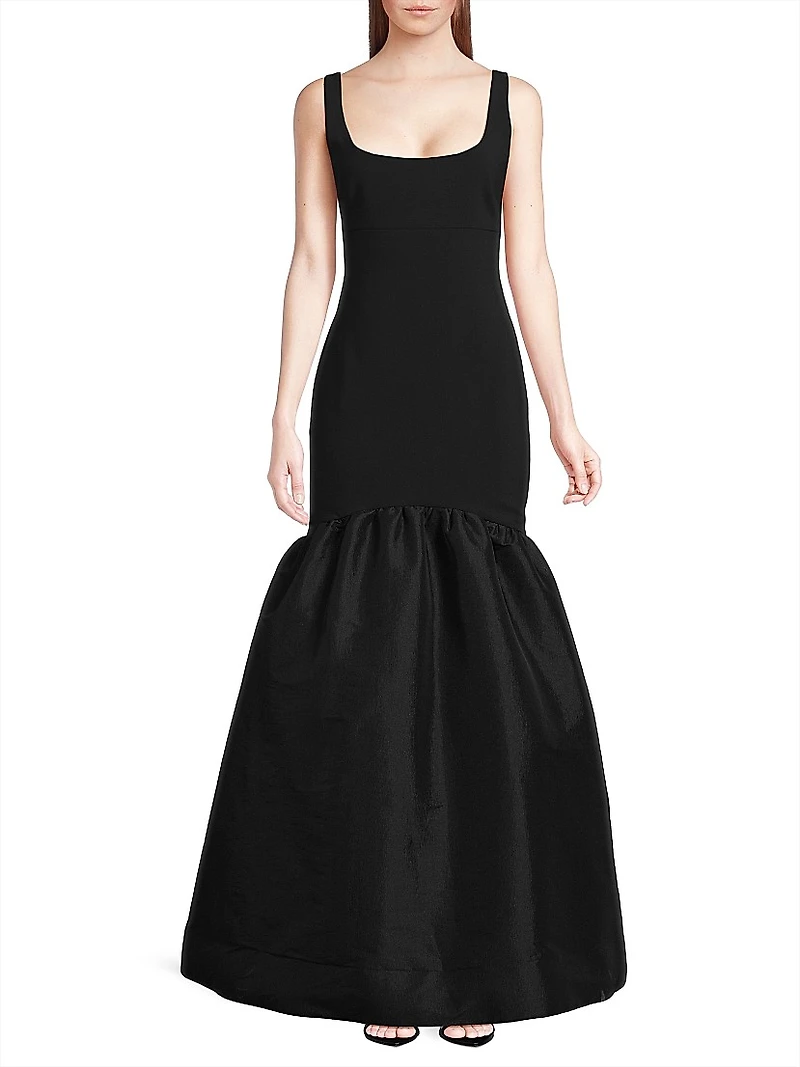 Bowie Jersey Drop-Waist Gown