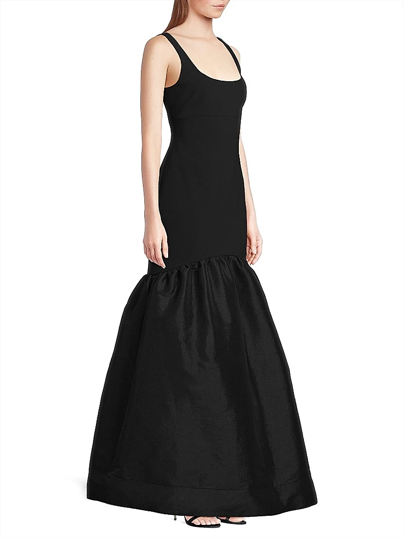 Bowie Jersey Drop-Waist Gown