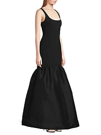 Bowie Jersey Drop-Waist Gown