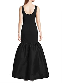 Bowie Jersey Drop-Waist Gown