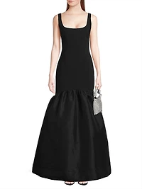 Bowie Jersey Drop-Waist Gown