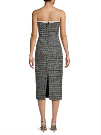 Jules Tweed Strapless Dress