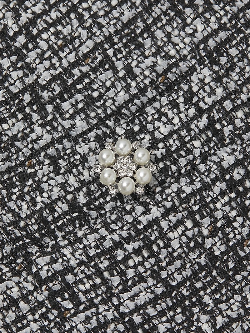 Jules Tweed Strapless Dress