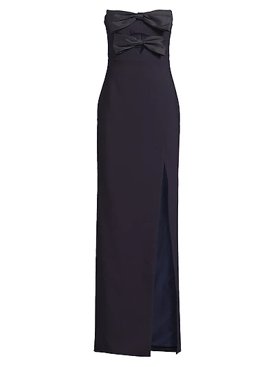 Bea Cut-Out Strapless Column Gown