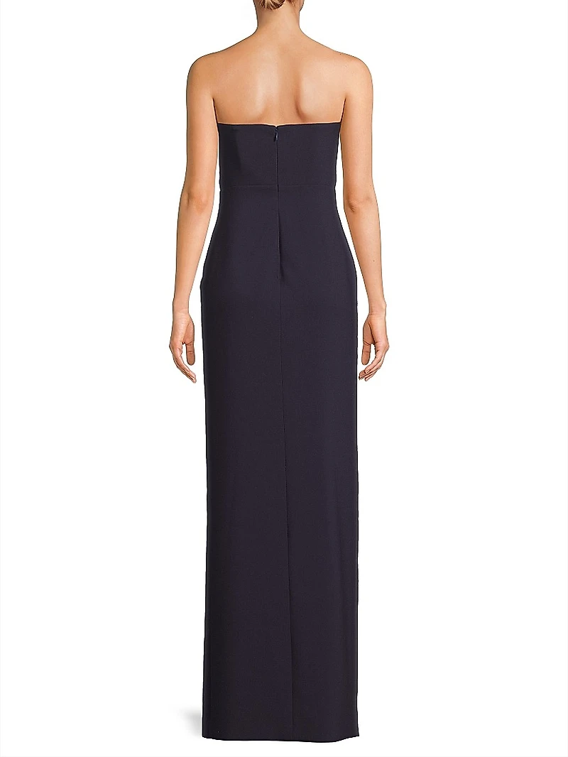 Bea Cut-Out Strapless Column Gown
