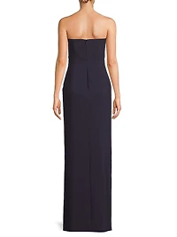Bea Cut-Out Strapless Column Gown