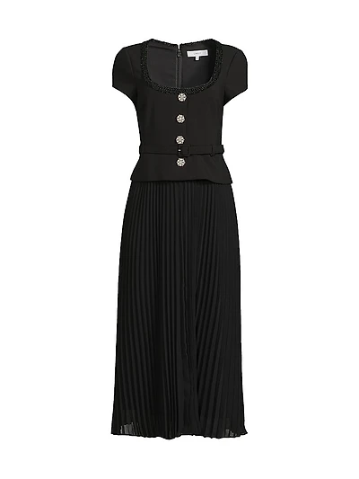 Christine Pieced Midi Dress