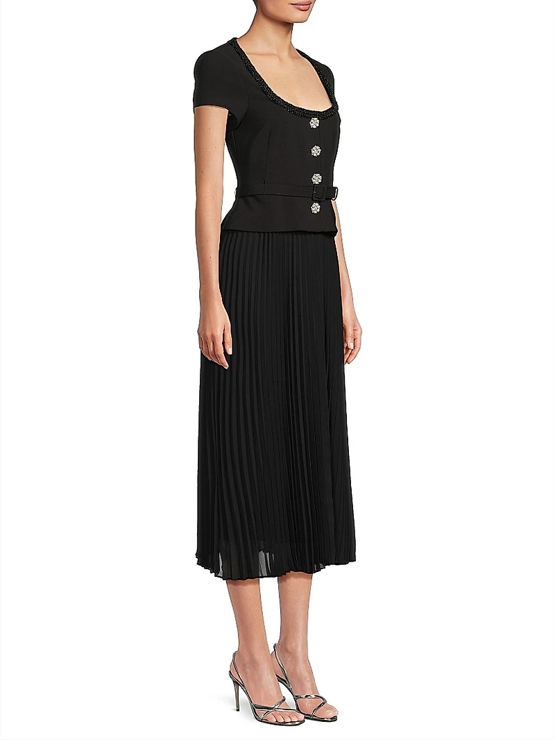 Christine Pieced Midi Dress