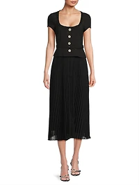 Christine Pieced Midi Dress