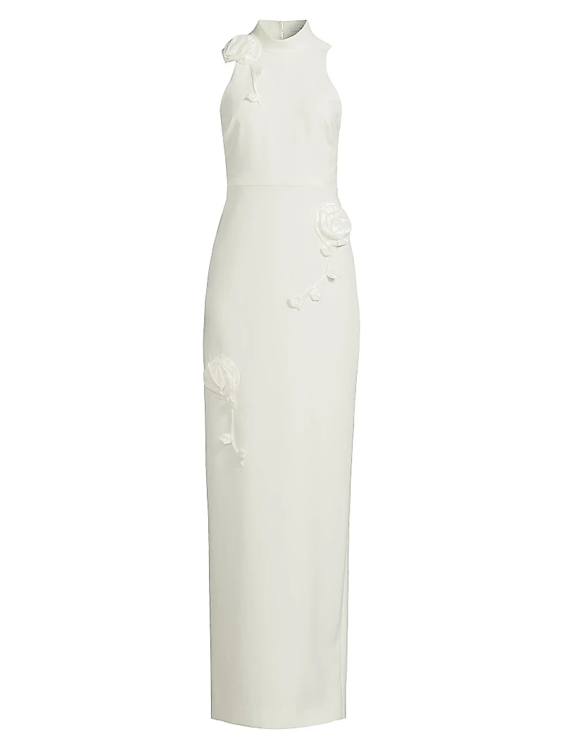 Doiran Halterneck Column Gown