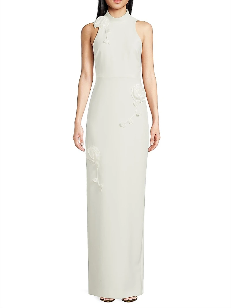 Doiran Halterneck Column Gown