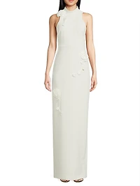Doiran Halterneck Column Gown