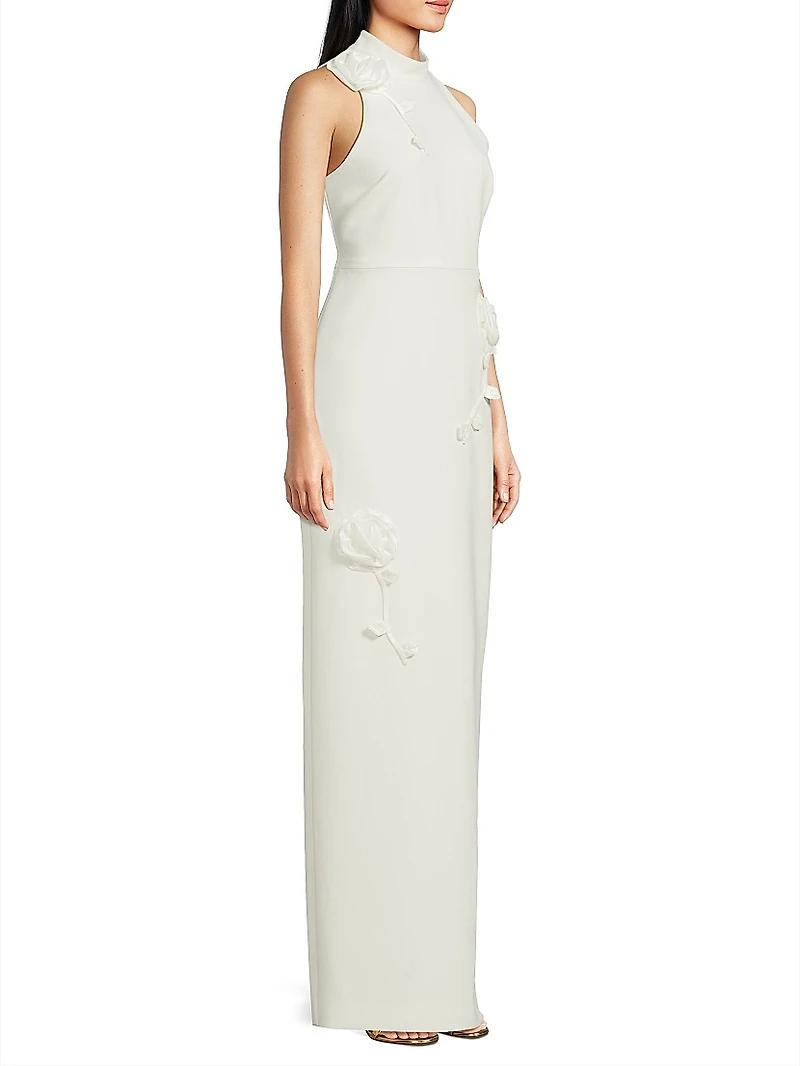 Doiran Halterneck Column Gown