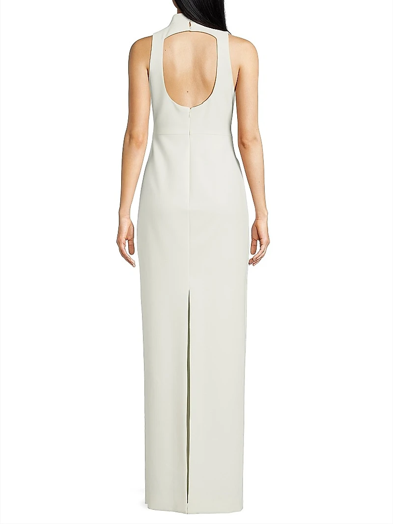 Doiran Halterneck Column Gown