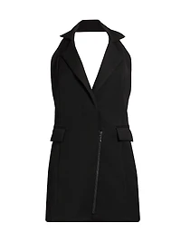 Myra Tailored Halter Minidress