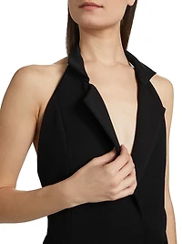 Myra Tailored Halter Minidress