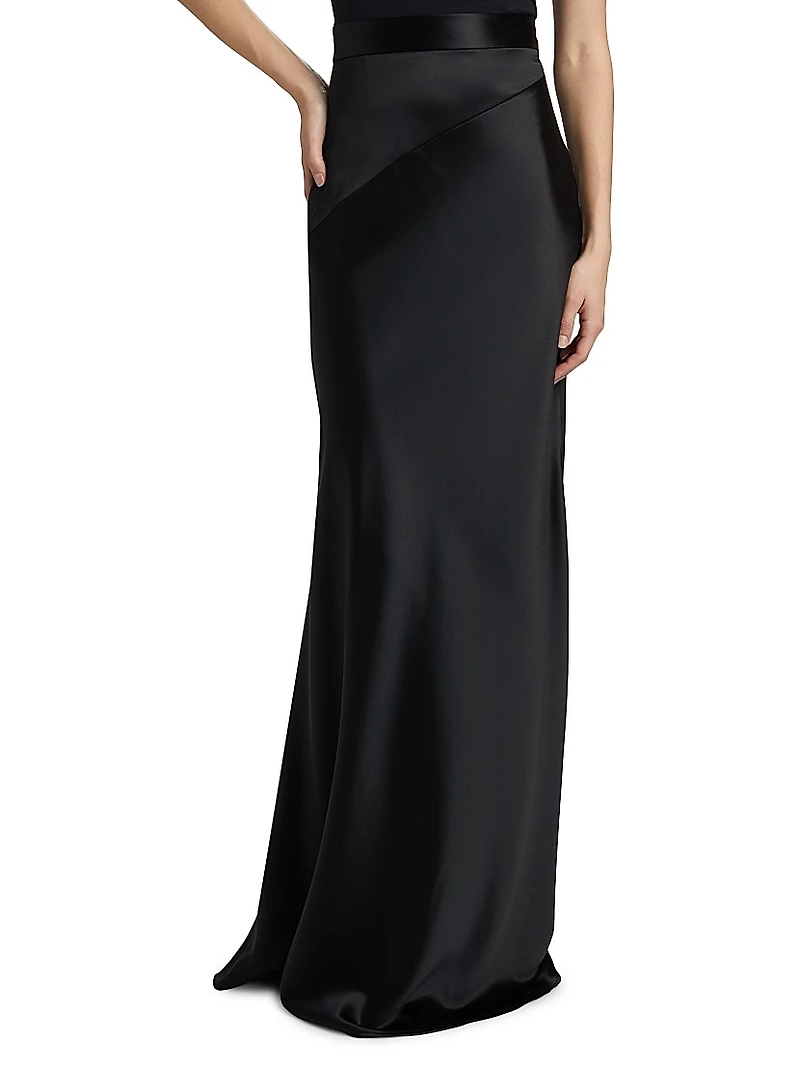 Lara Satin Maxi Skirt