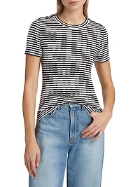 Draya Striped Knit T-Shirt