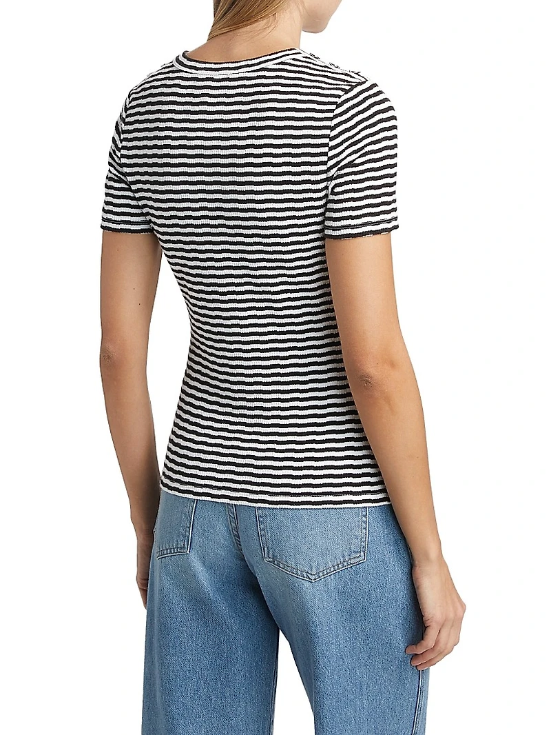 Draya Striped Knit T-Shirt