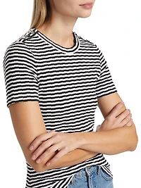 Draya Striped Knit T-Shirt