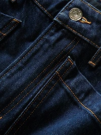 Dylan Cuffed High-Rise Straight Jeans