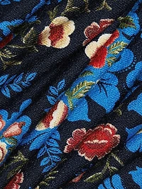 Arabesque Floral Jersey Midi-Dress