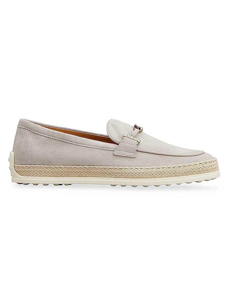 Double-T Suede Loafers