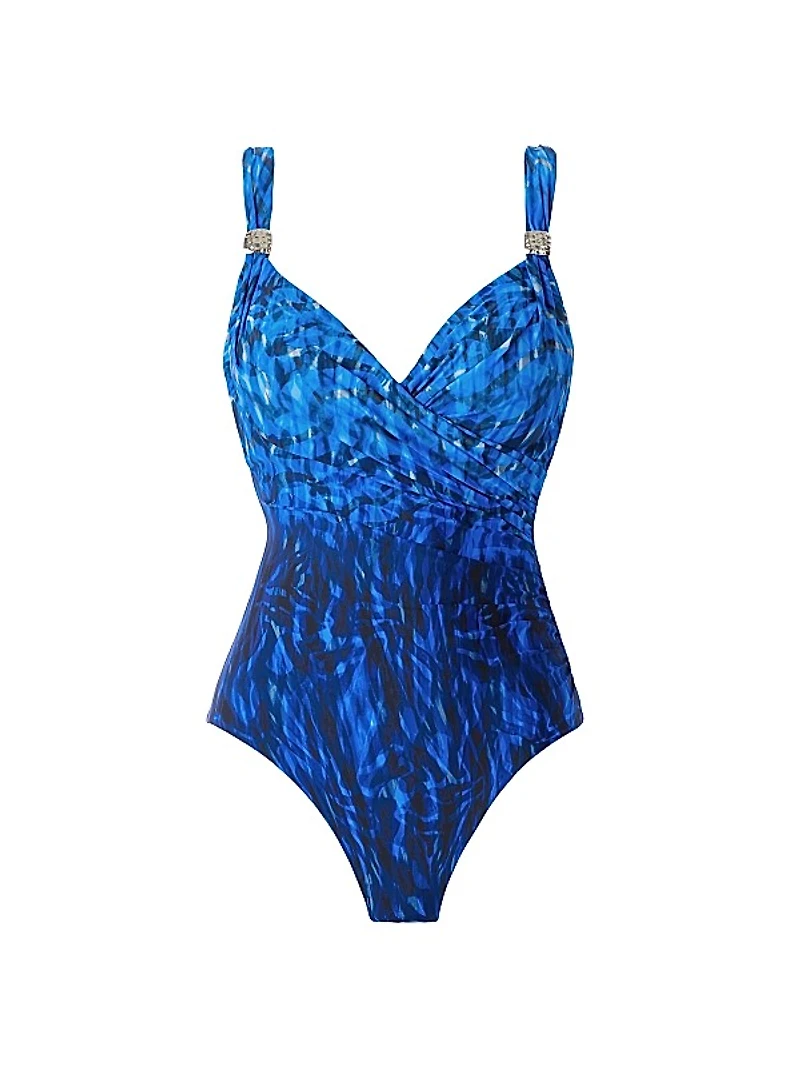 Paka Mayan Siren Abstract One-Piece Swimsuit