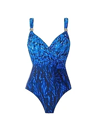 Paka Mayan Siren Abstract One-Piece Swimsuit