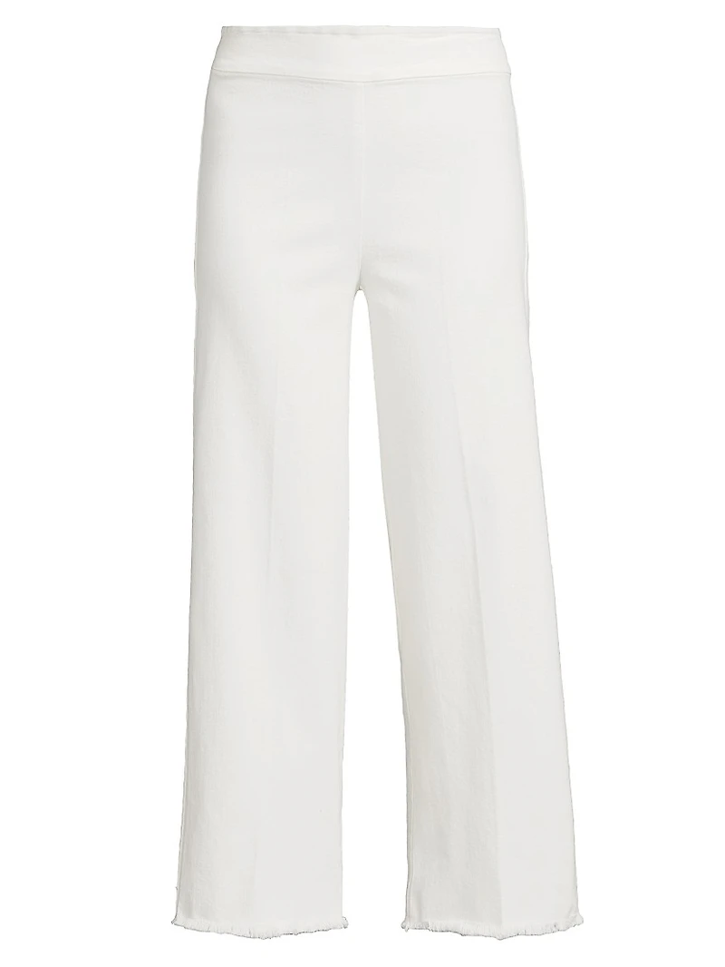 Stretch-Denim Wide-Leg Jeans