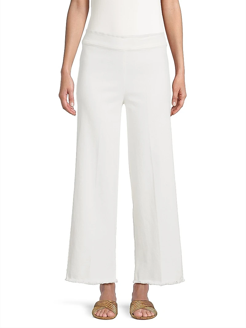 Stretch-Denim Wide-Leg Jeans