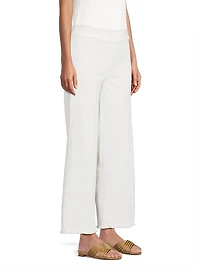 Stretch-Denim Wide-Leg Jeans