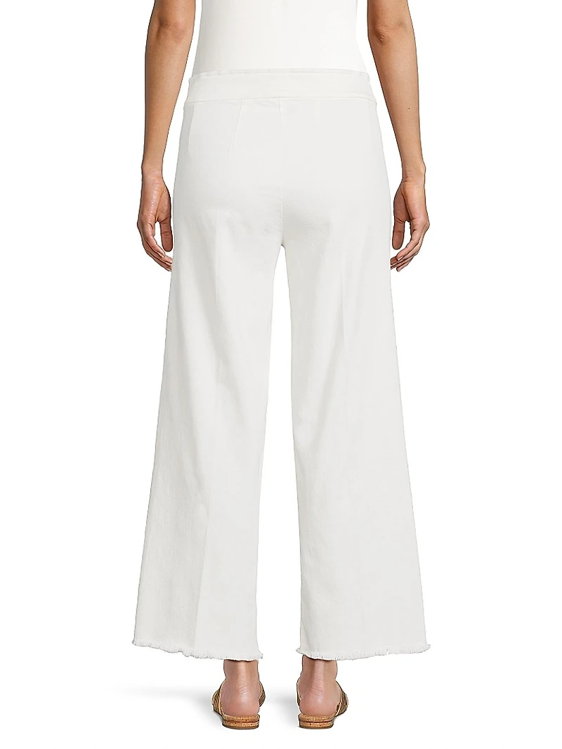 Stretch-Denim Wide-Leg Jeans