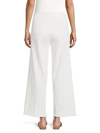 Stretch-Denim Wide-Leg Jeans