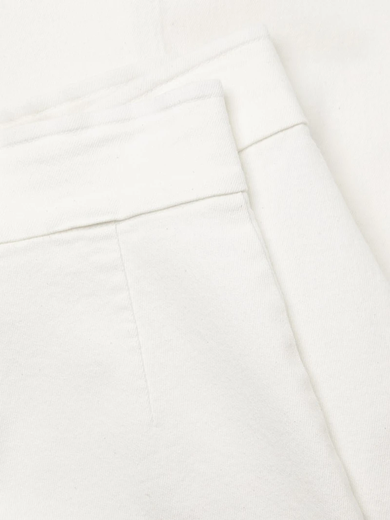 Stretch-Denim Wide-Leg Jeans